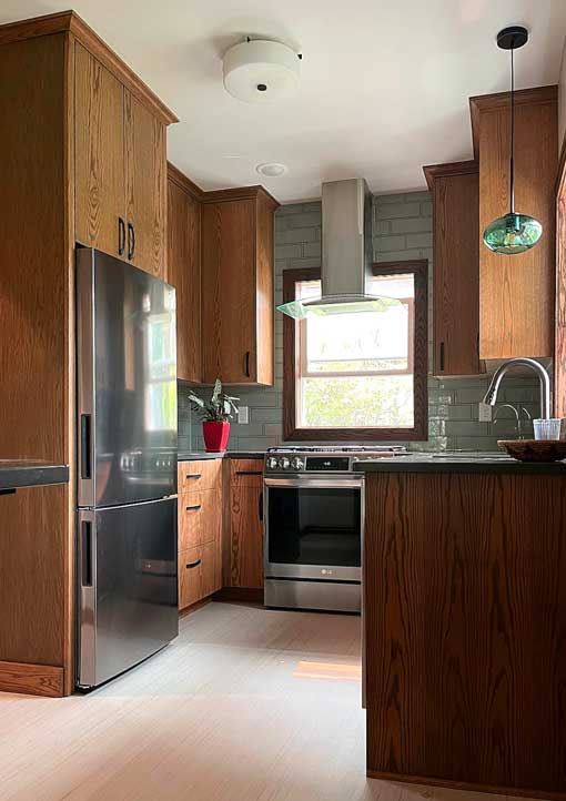 Finished remodeled kitchen